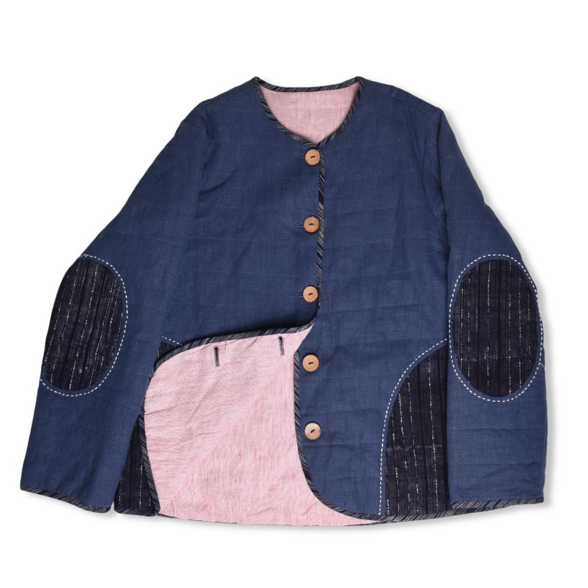 Indigo Batik Quilted Jacket
