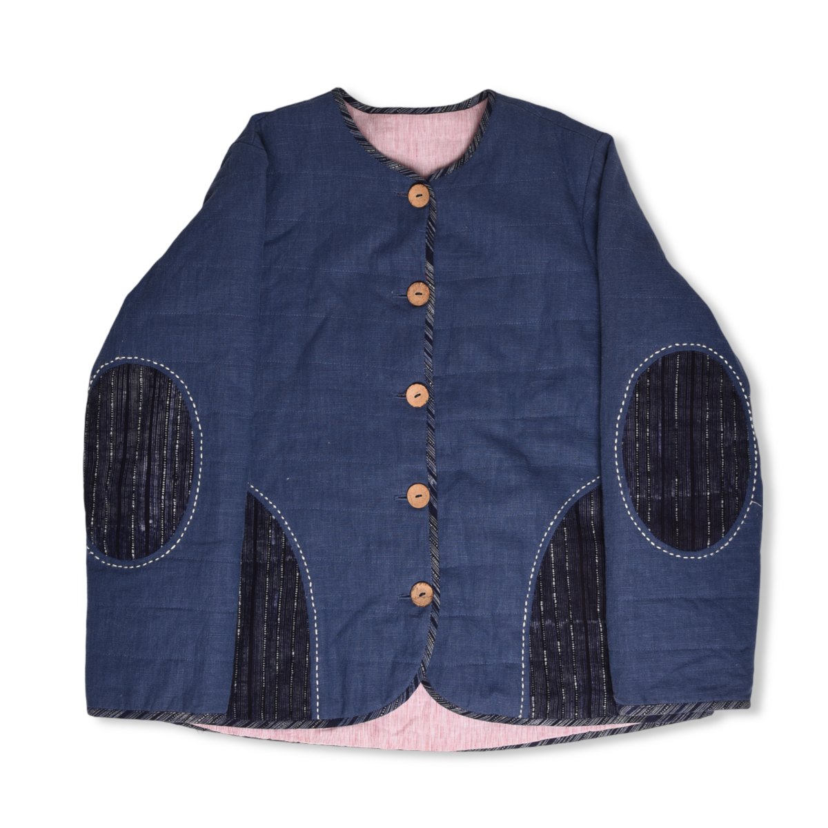 Indigo Batik Quilted Jacket