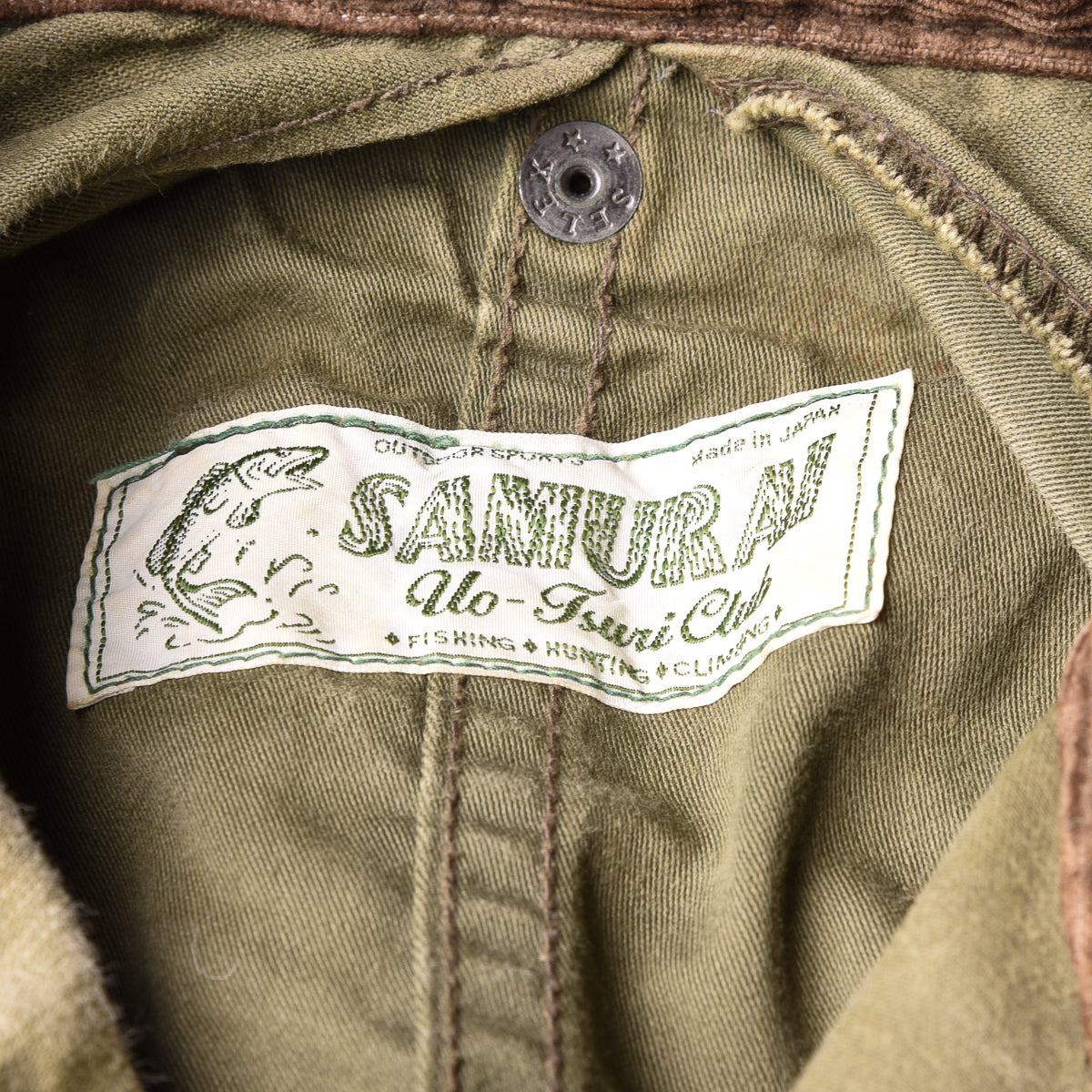 Samurai Jeans “Uo Tsuri Club” Waxed Fishing Jacket