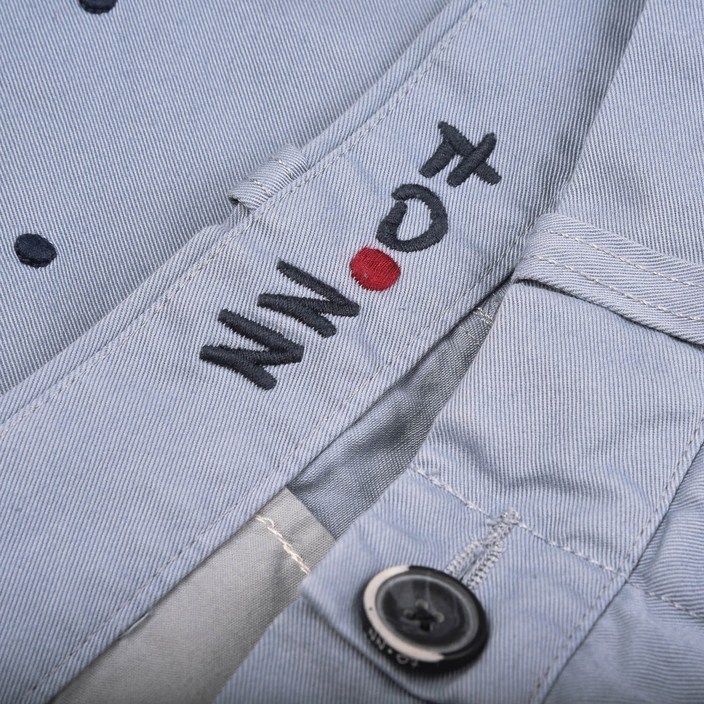 NN07 SHORTS - PALE BLUE / POLKA DOT