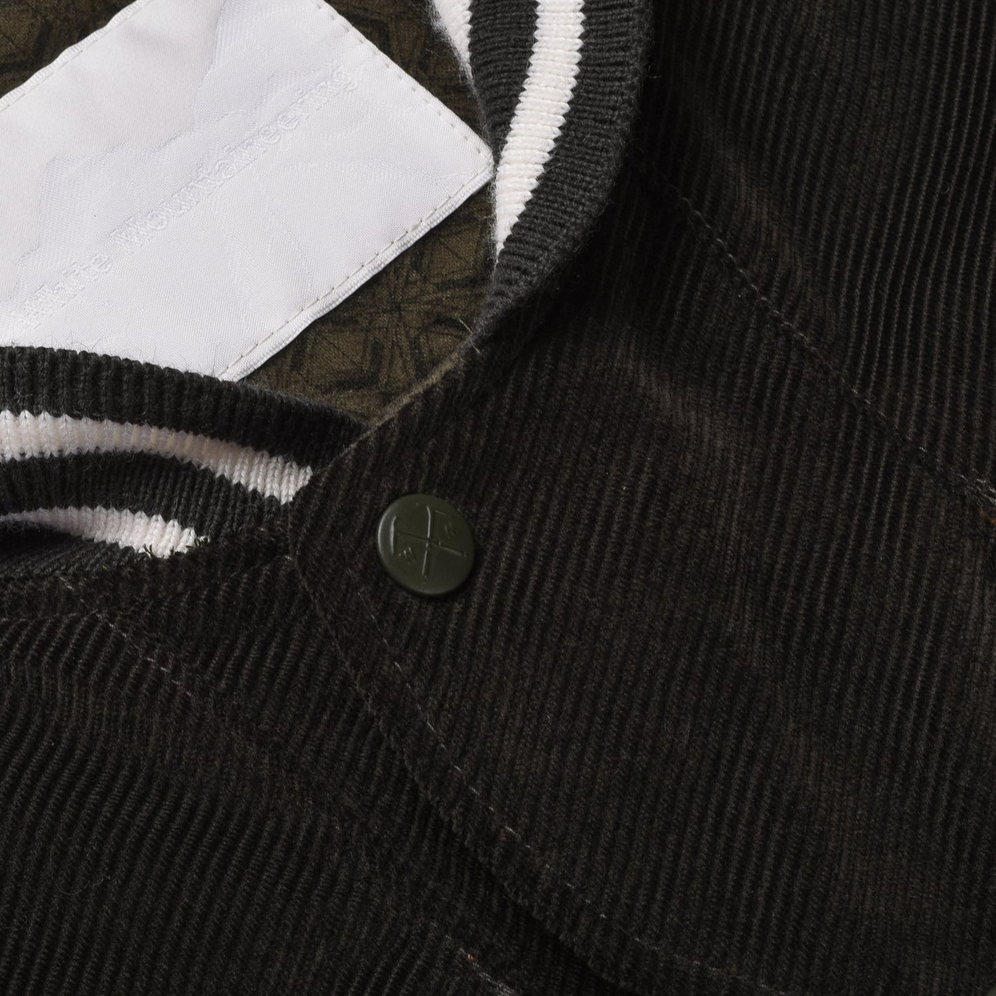 WHITE MOUNTAINEERING CORDUROY VARSITY JACKET - GREEN