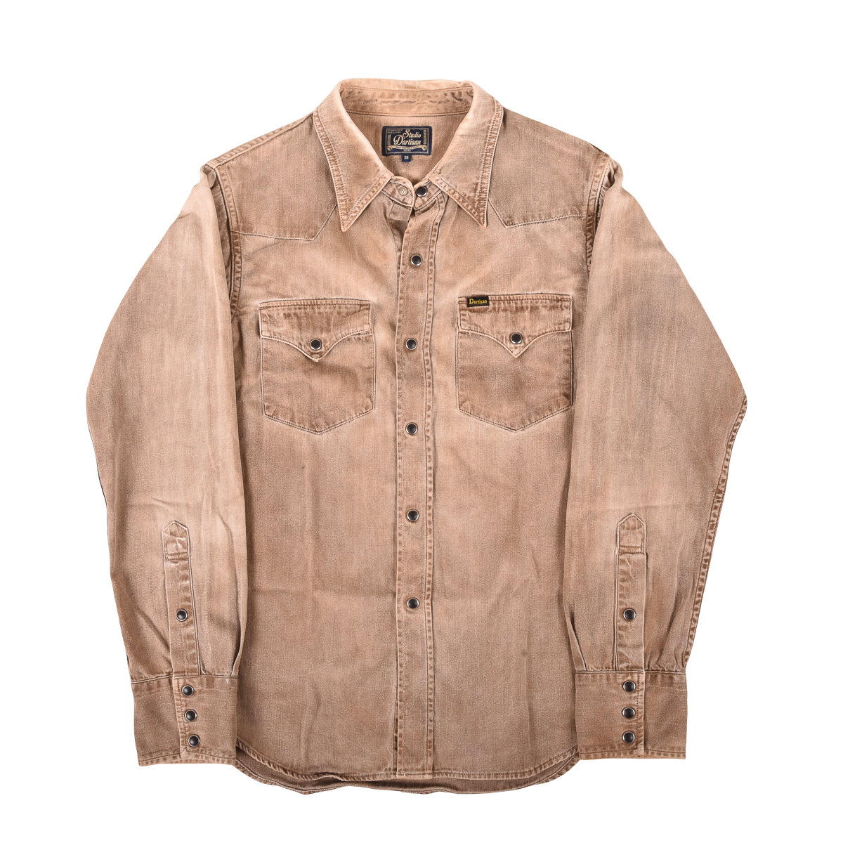Studio D’Artisan 'Mud-Dyed' Denim Western Shirt