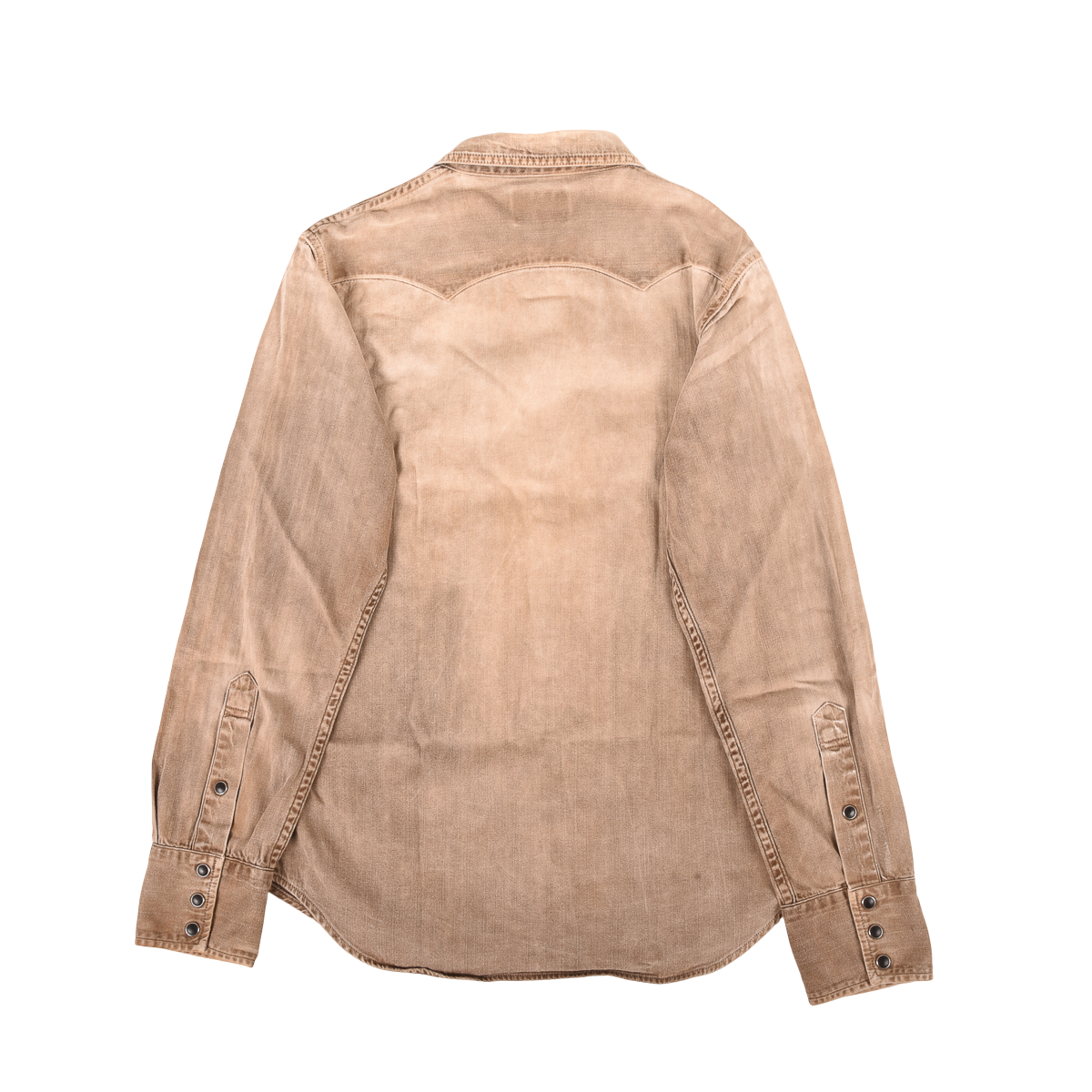 Studio D’Artisan 'Mud-Dyed' Denim Western Shirt