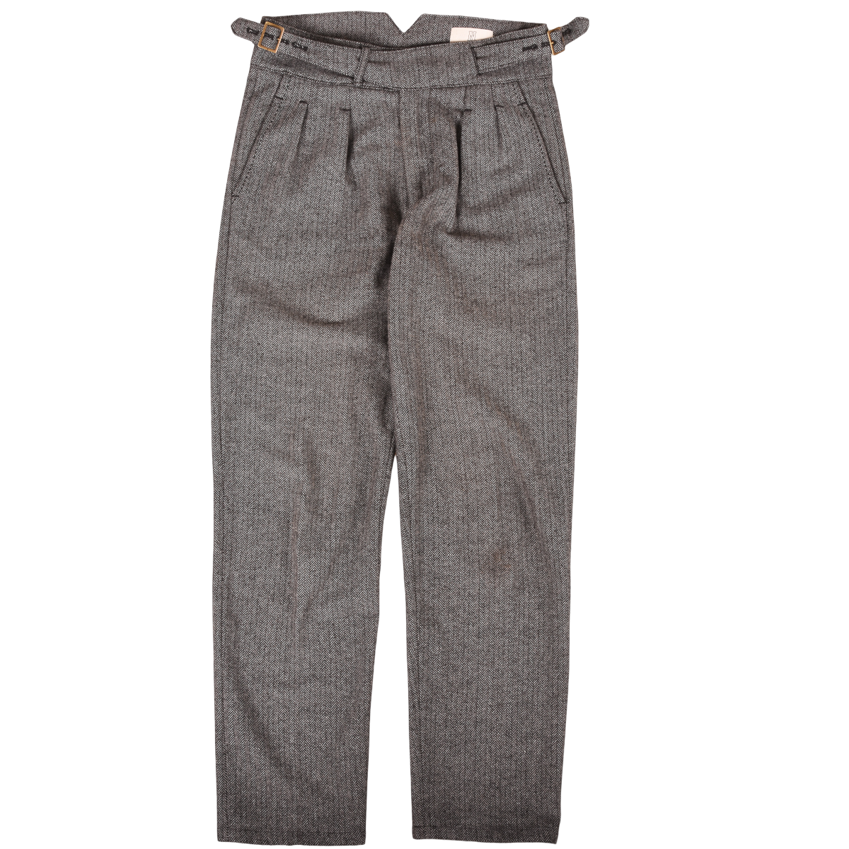 Namiman x Craftsman Herringbone Wool 'Gurkha' Trousers