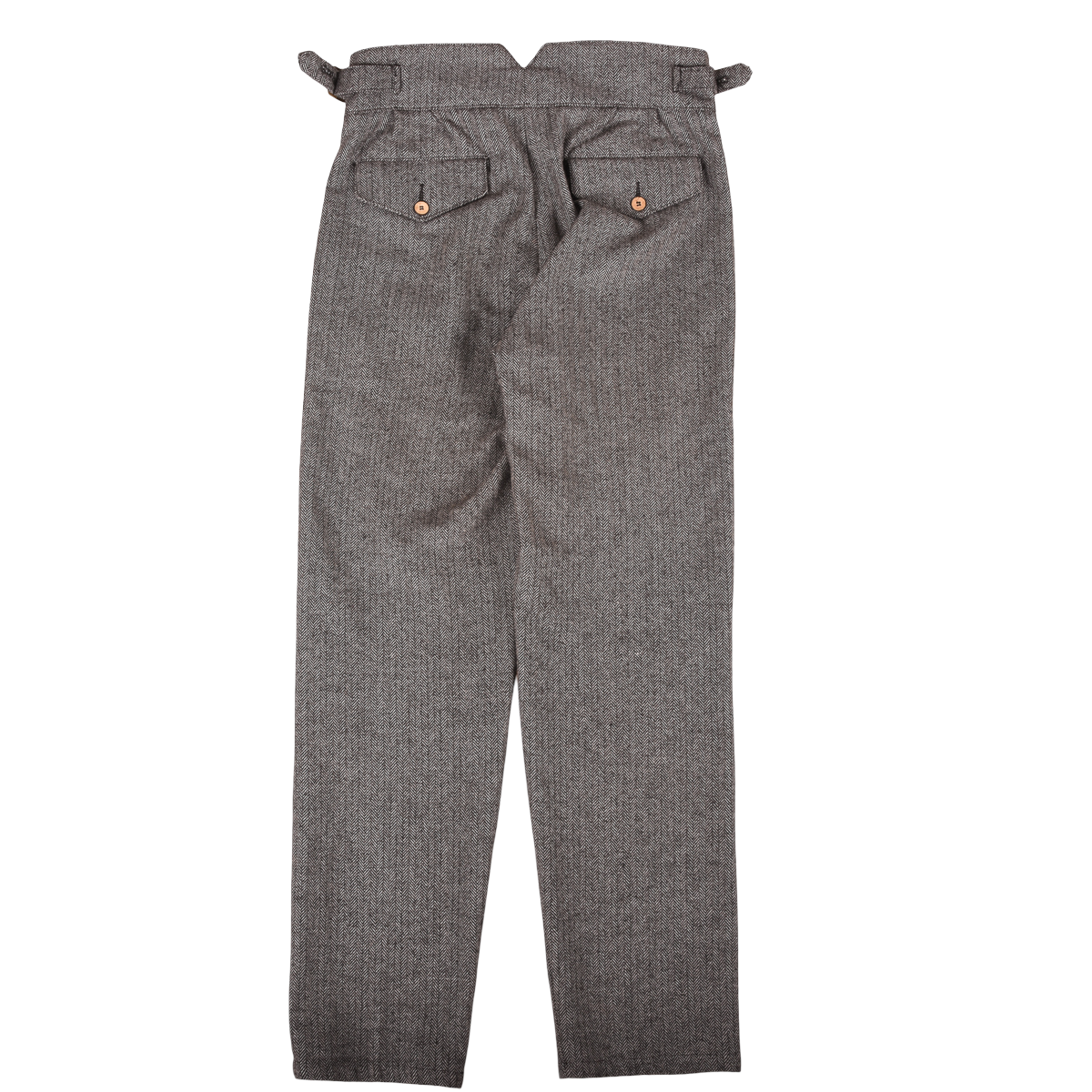 Namiman x Craftsman Herringbone Wool 'Gurkha' Trousers