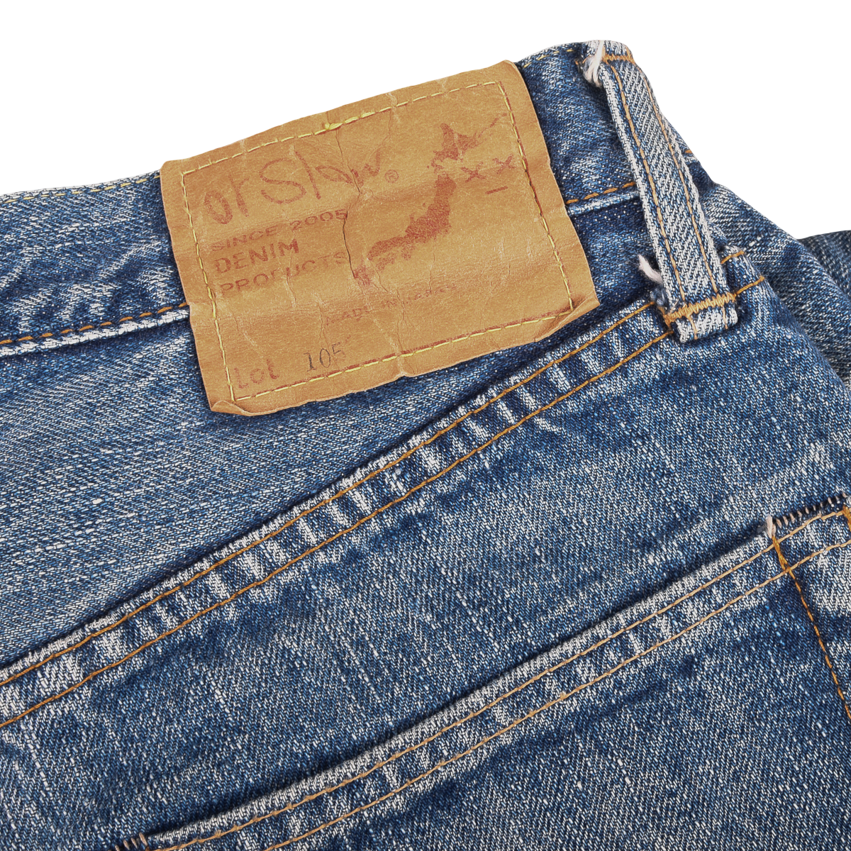 Orslow 105 Selvedge Denim Light Wash