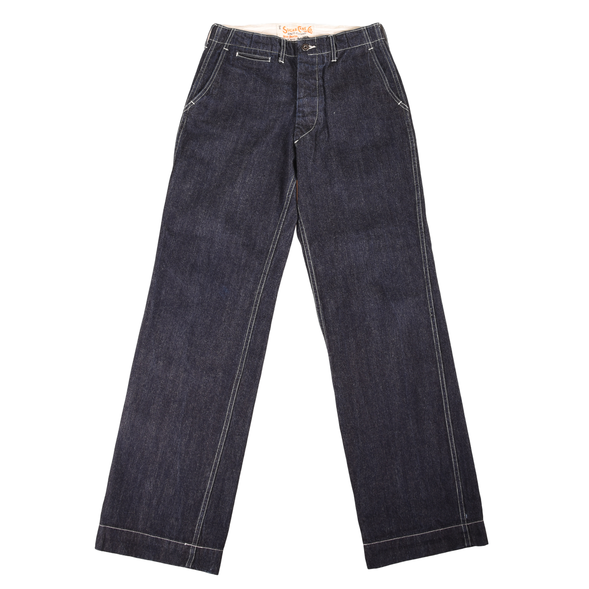 Sugar Cane Lightweight Denim Pants Wide Straight