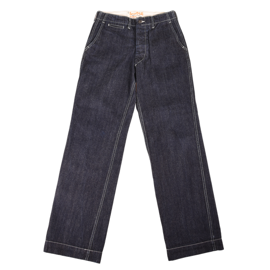 Sugar Cane Lightweight Denim Pants Wide Straight