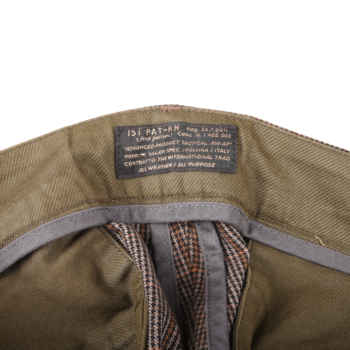 1st Pat-RN Gingham Check Pants