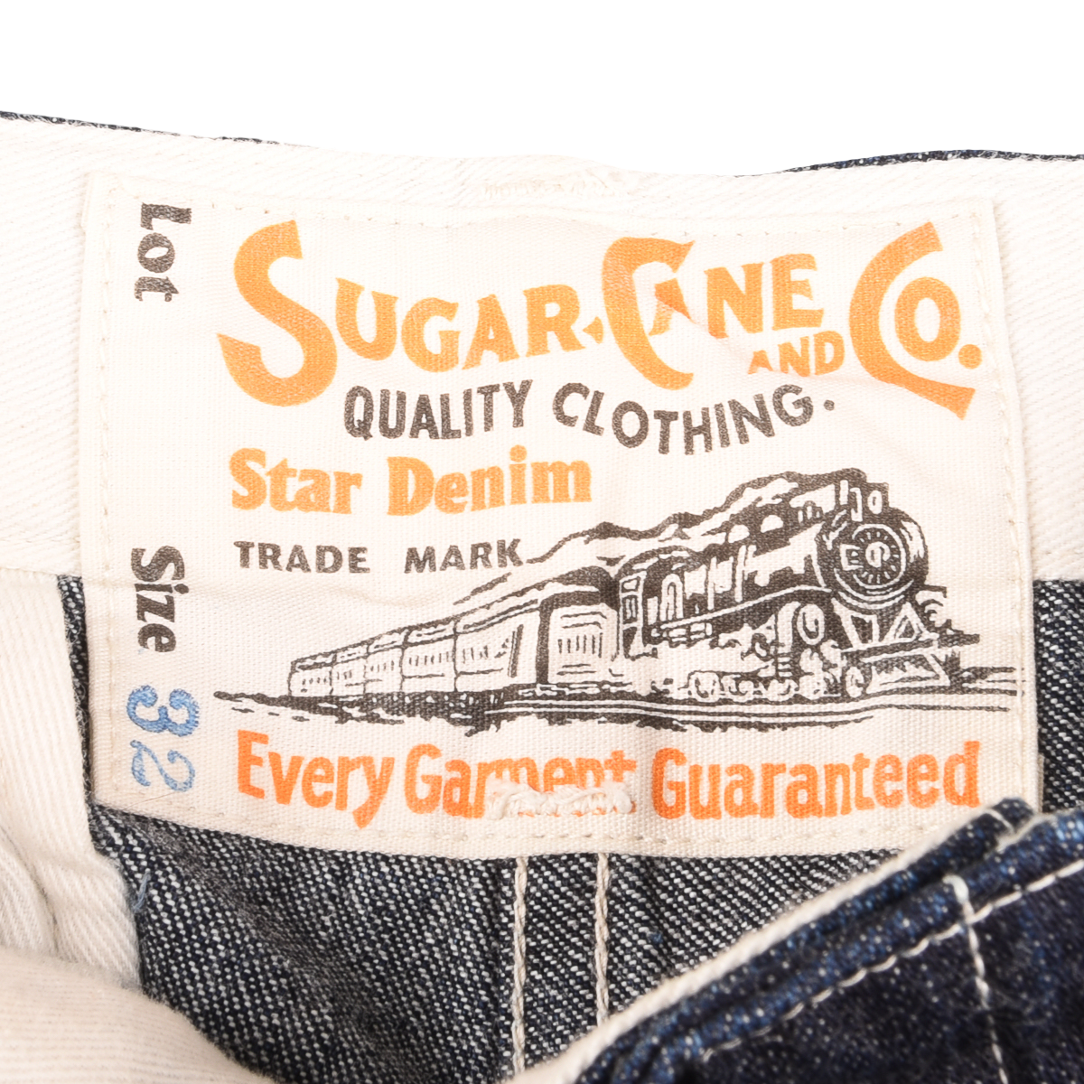 Sugar Cane Lightweight Denim Pants Wide Straight