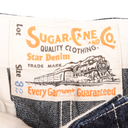 Sugar Cane Lightweight Denim Pants Wide Straight
