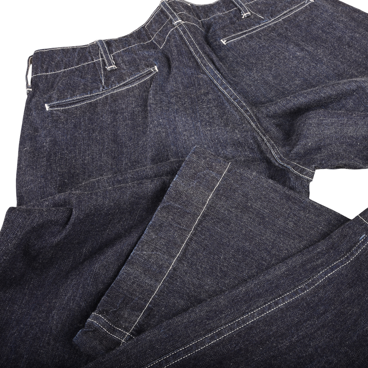 Sugar Cane Lightweight Denim Pants Wide Straight