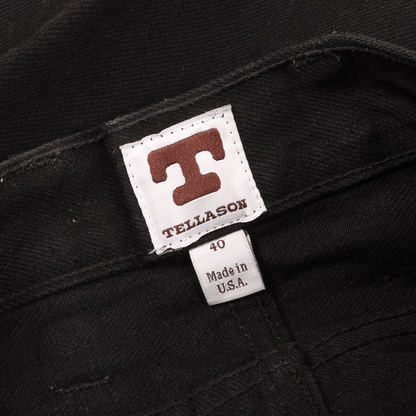 Tellason Black Selvedge Denim Made In USA