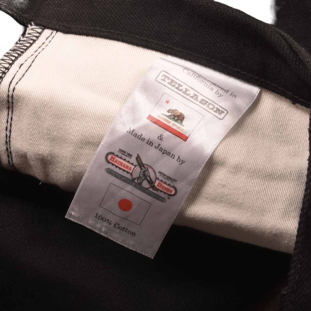 Tellason Black Selvedge Denim Made In USA