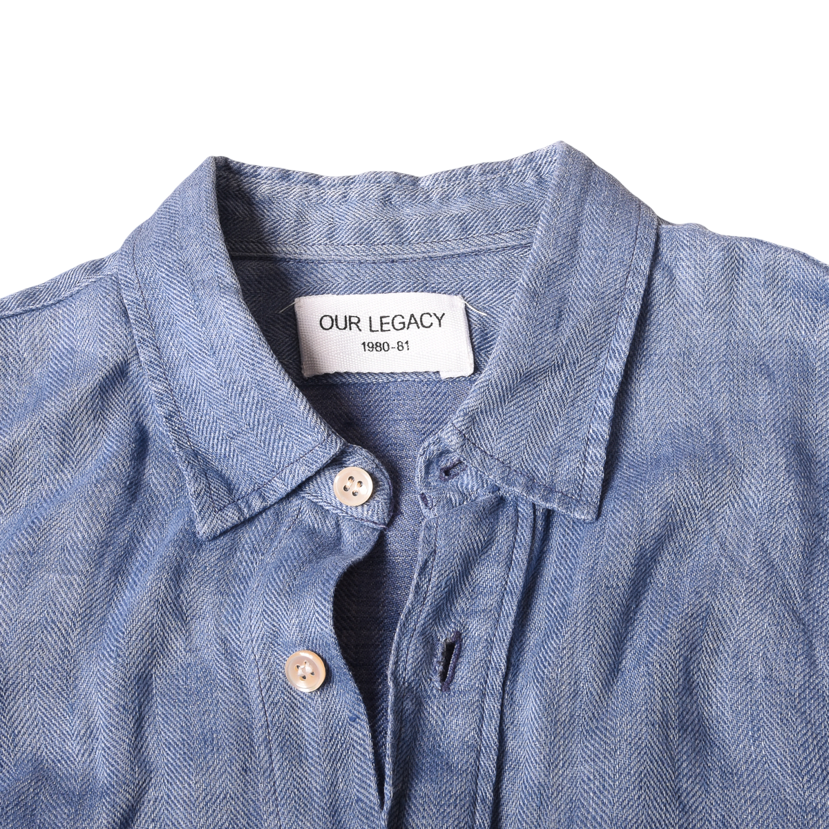 Our Legacy Herringbone Linen Shirt