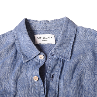 Our Legacy Herringbone Linen Shirt