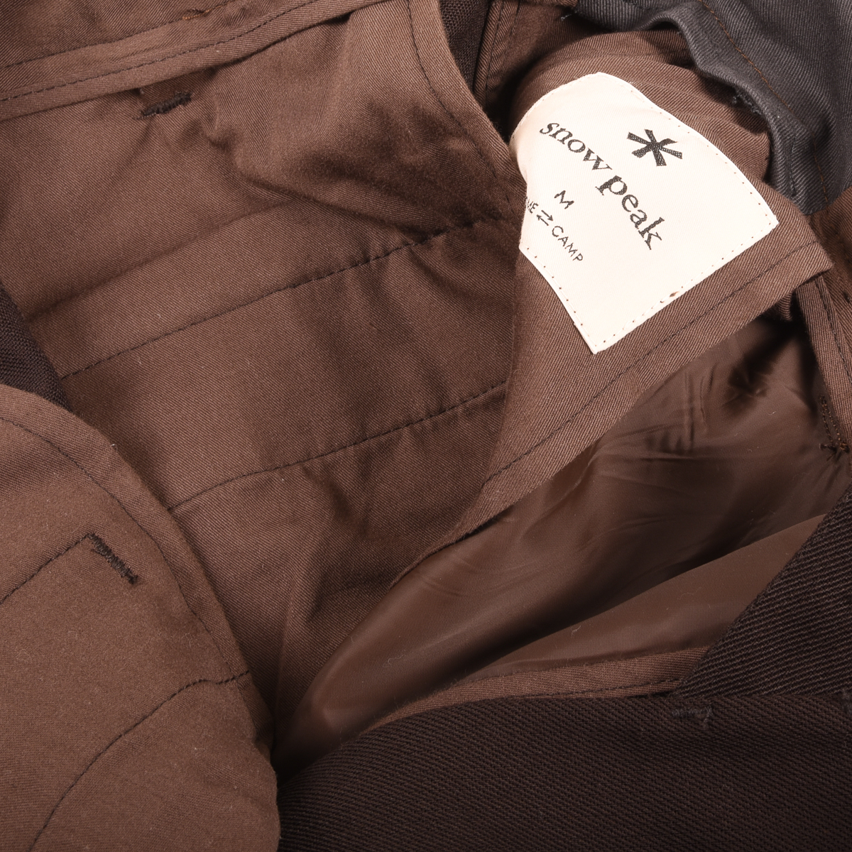 Snow Peak Hybrid Wool Dark Brown Cargo Pants