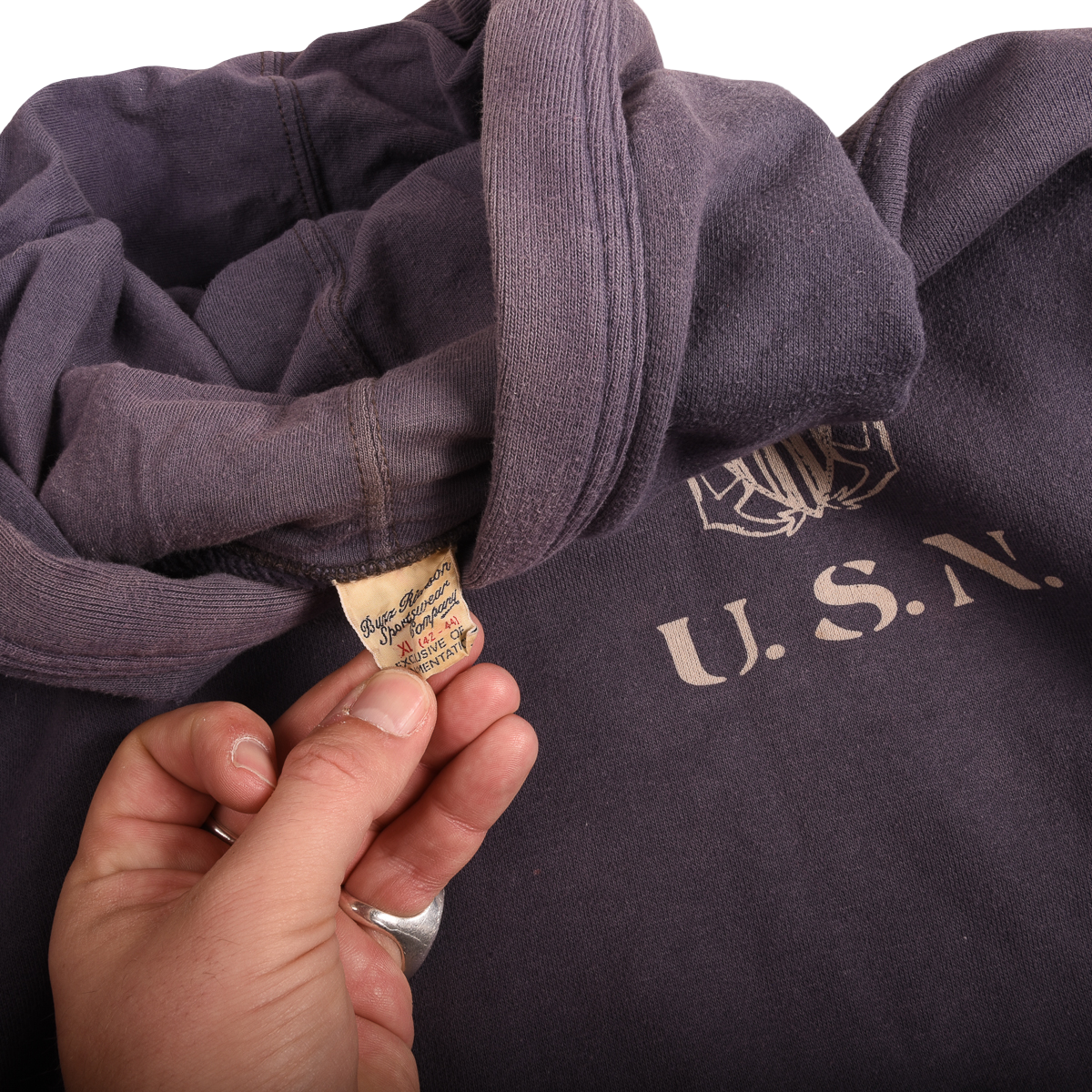 Buzz Rickson USN Hooded Sweatshirt