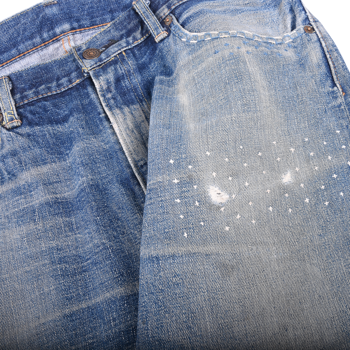 Orslow Sashiko Selvedge Denim Straight
