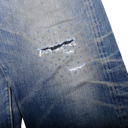 Orslow Sashiko Selvedge Denim Straight