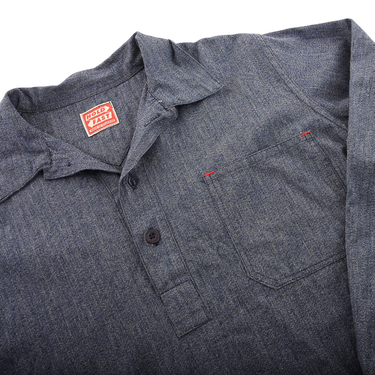 Holdfast Denim Pullover Shirt Made in England