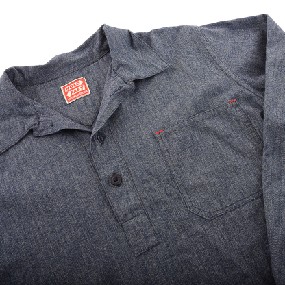 Holdfast Denim Pullover Shirt Made in England