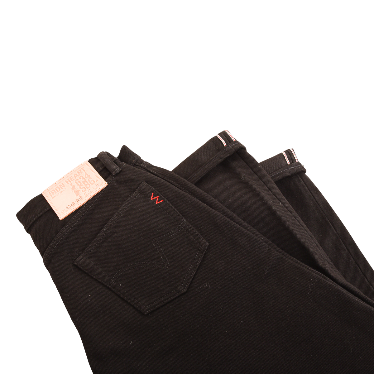 Iron heart 634 14bb Black Selvedge Denim