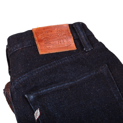Pure blue Japan OD XPBJ 18oz. "Kakishibu" Selvedge Jeans