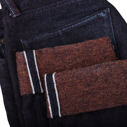 Pure blue Japan OD XPBJ 18oz. "Kakishibu" Selvedge Jeans