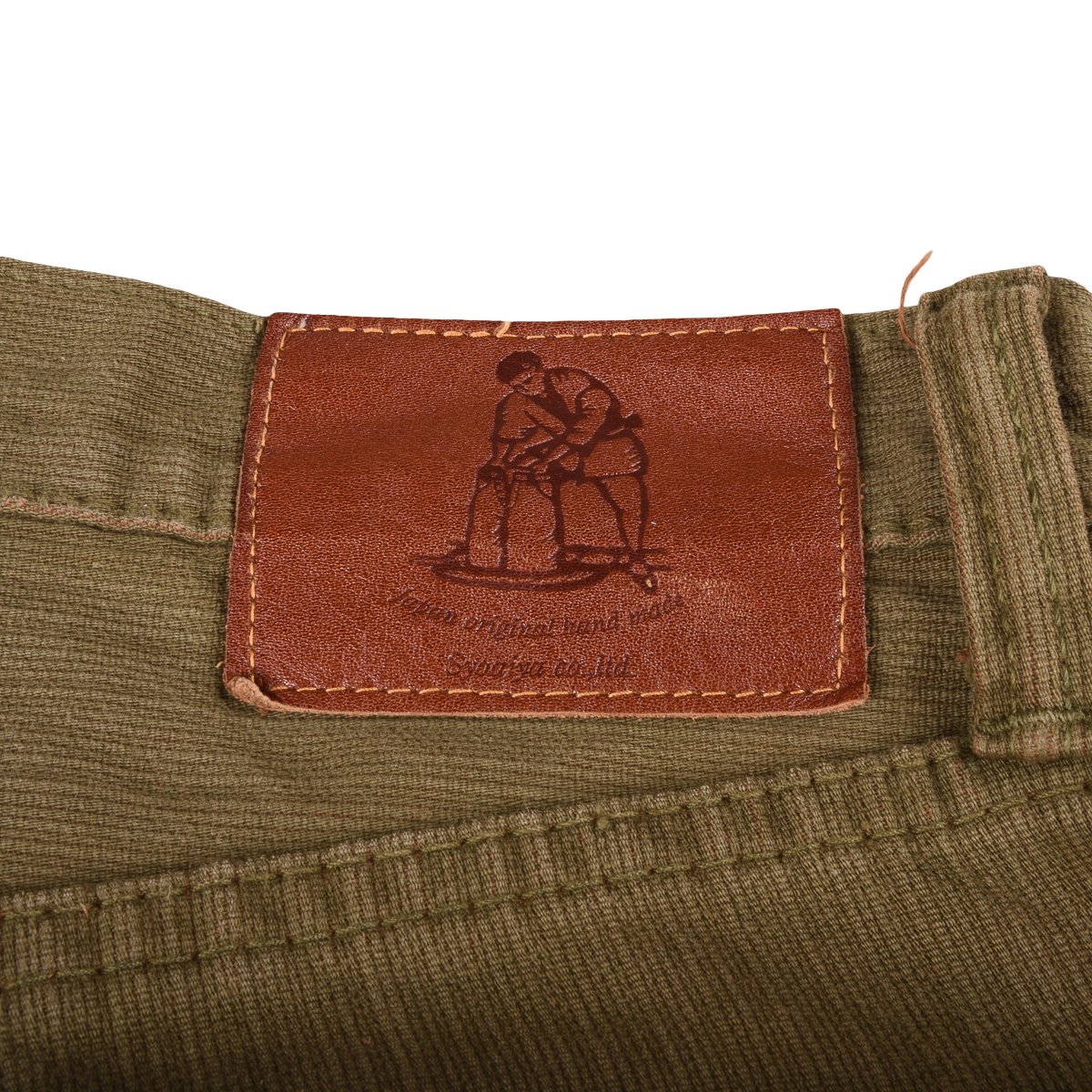 Pure blue Japan Woven Yarn Dyed Pique Pants