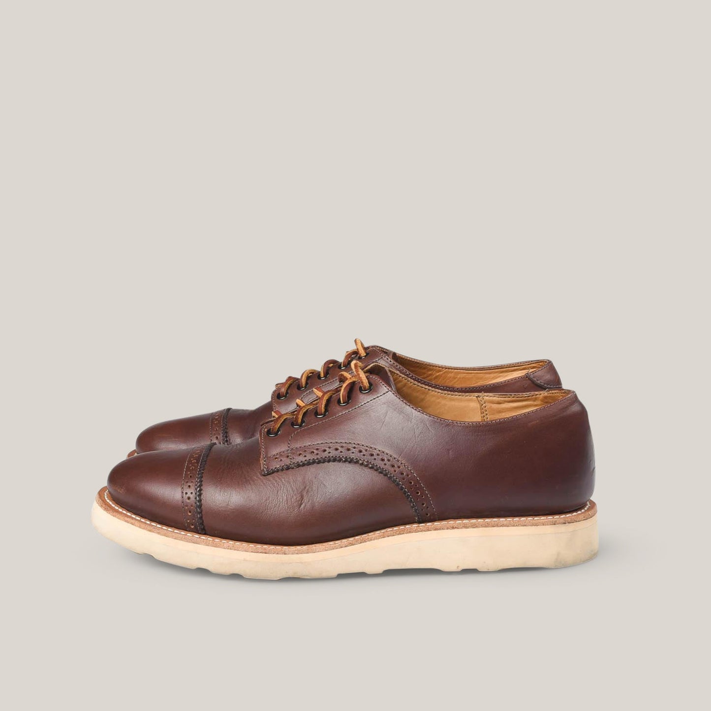 YUKETEN JOHNSON OXFORD SHOE - BROWN