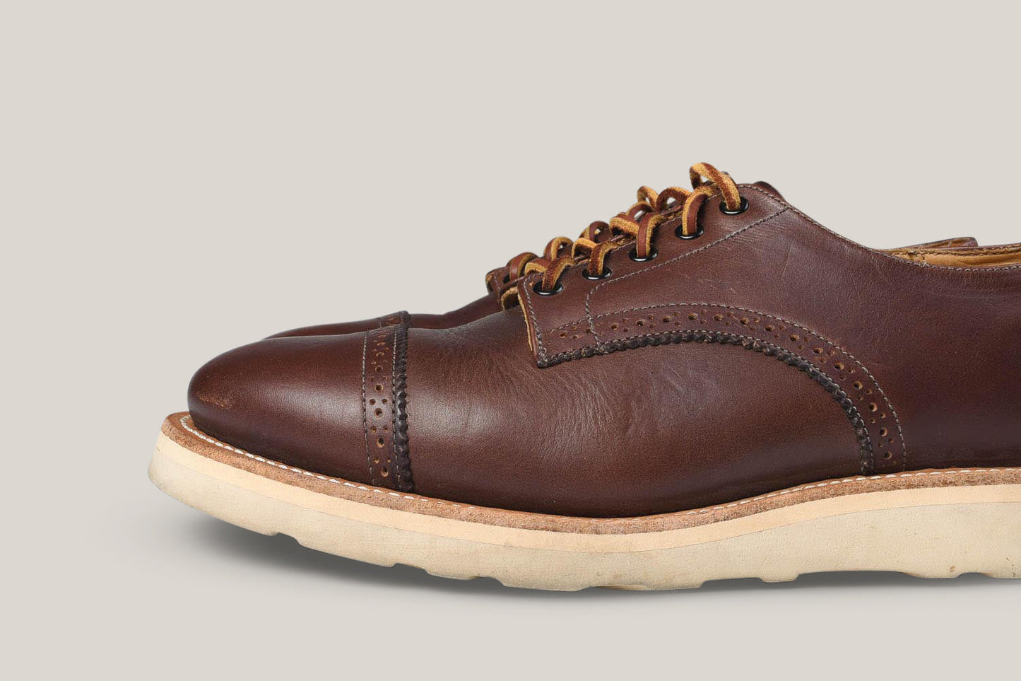 YUKETEN JOHNSON OXFORD SHOE - BROWN