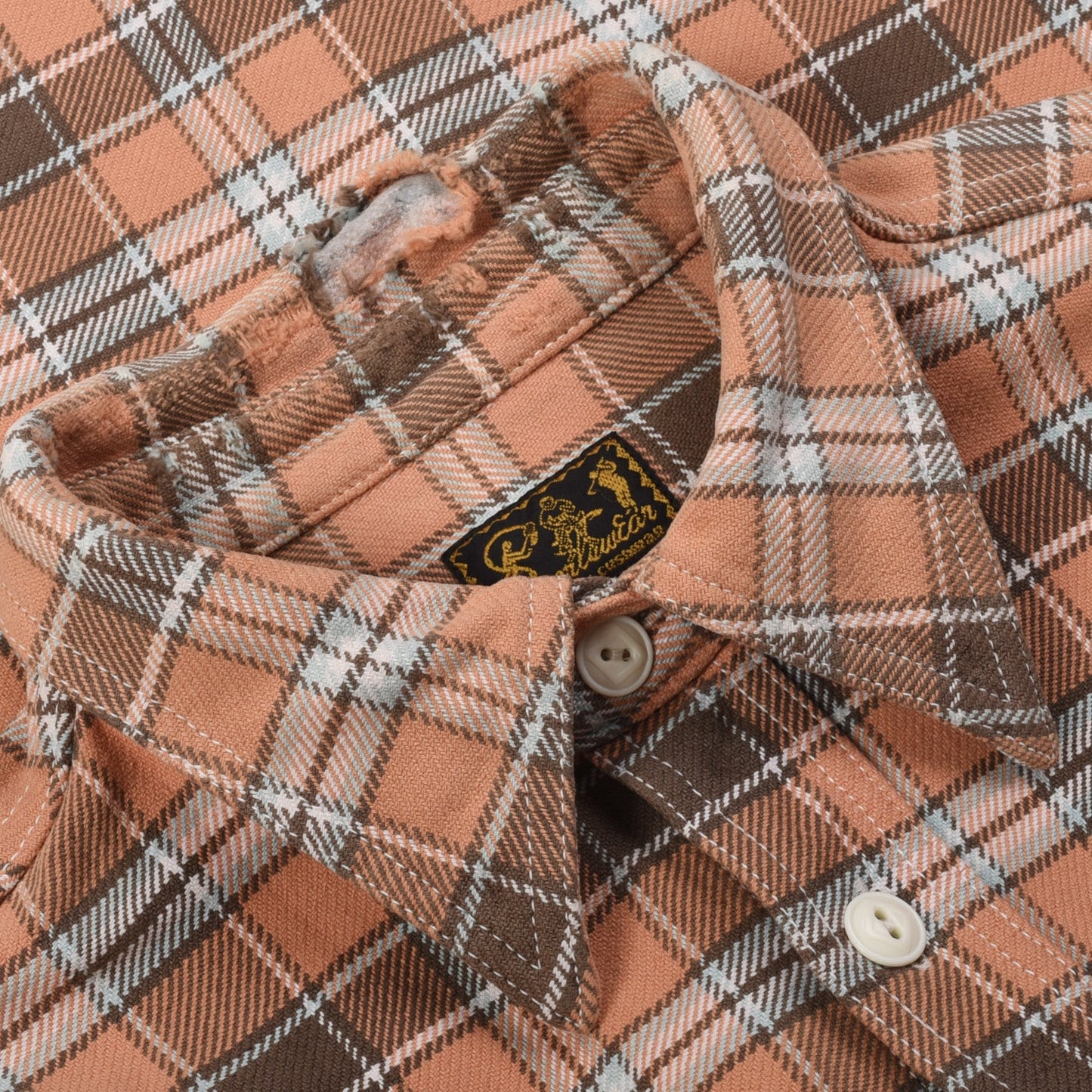 MISTER FREEDOM SHIRT - PEACH PLAID