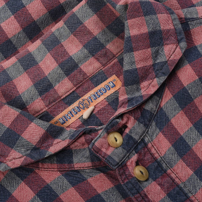 MISTER FREEDOM RANCHERO SHIRT - INDIGO x RED PLAID