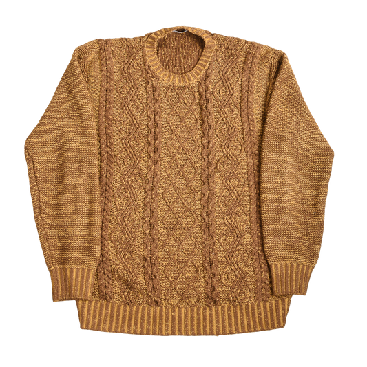 Inis Meain Wool Cable Knit Jumper Made In Ireland