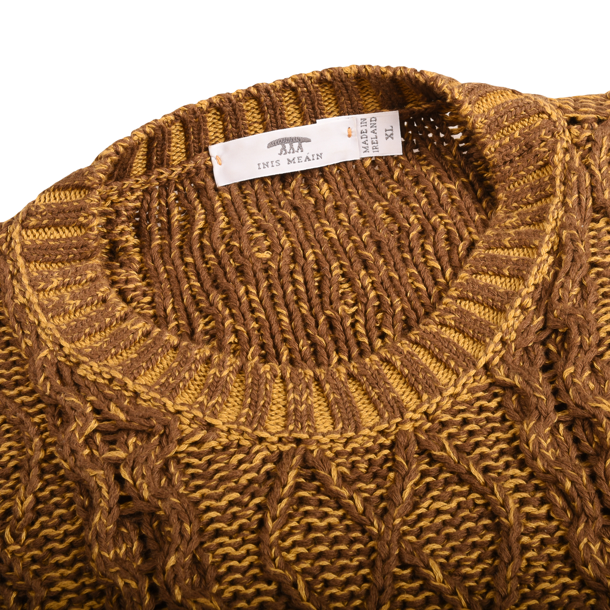 Inis Meain Wool Cable Knit Jumper Made In Ireland