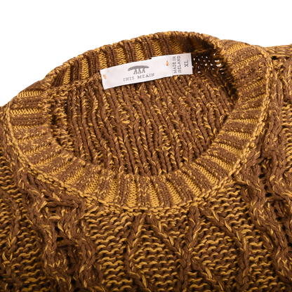 Inis Meain Wool Cable Knit Jumper Made In Ireland