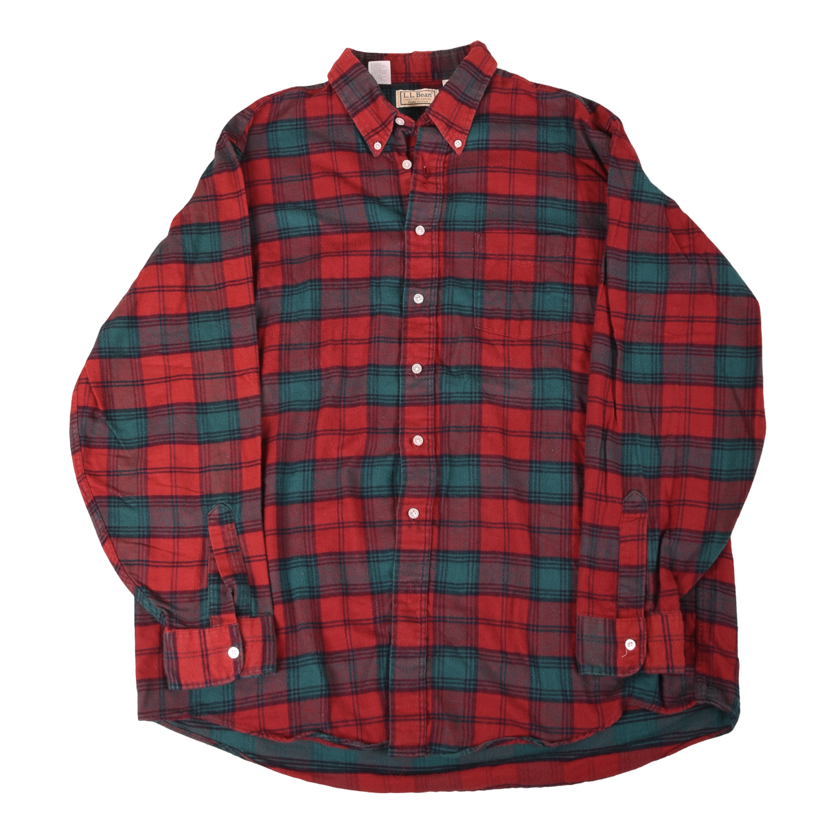 L.L. Bean 90s Made In USA Check Flannel Shirt