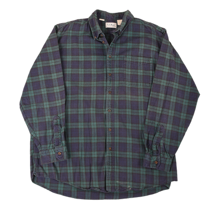 L.L. Bean 80s Made In USA Check Flannel Shirt