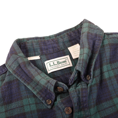 L.L. Bean 80s Made In USA Check Flannel Shirt