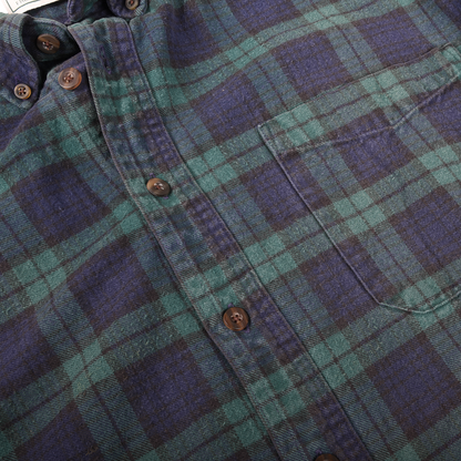 L.L. Bean 80s Made In USA Check Flannel Shirt