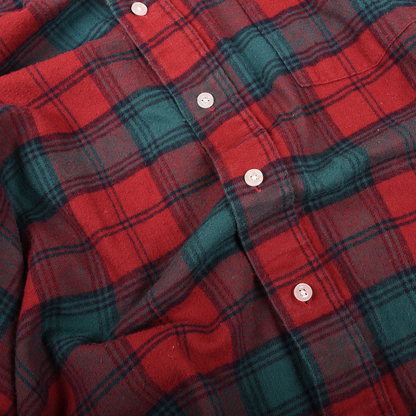 L.L. Bean 90s Made In USA Check Flannel Shirt