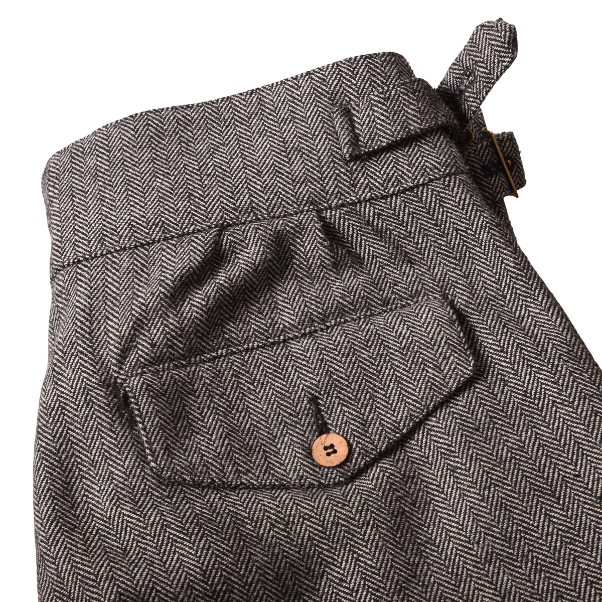 Namiman x Craftsman Herringbone Wool 'Gurkha' Trousers