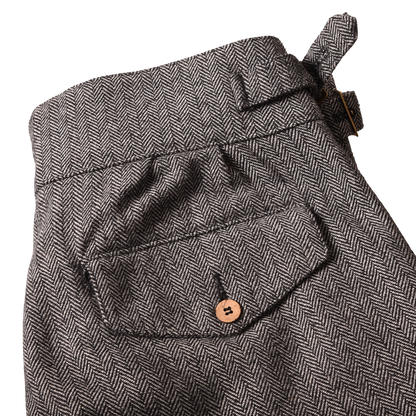Namiman x Craftsman Herringbone Wool 'Gurkha' Trousers