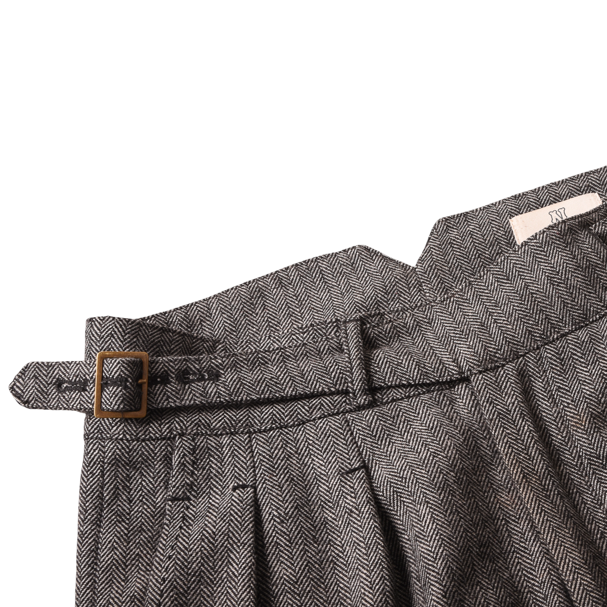 Namiman x Craftsman Herringbone Wool 'Gurkha' Trousers