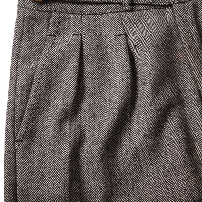 Namiman x Craftsman Herringbone Wool 'Gurkha' Trousers