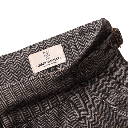 Namiman x Craftsman Herringbone Wool 'Gurkha' Trousers