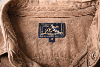 Studio D’Artisan 'Mud-Dyed' Denim Western Shirt