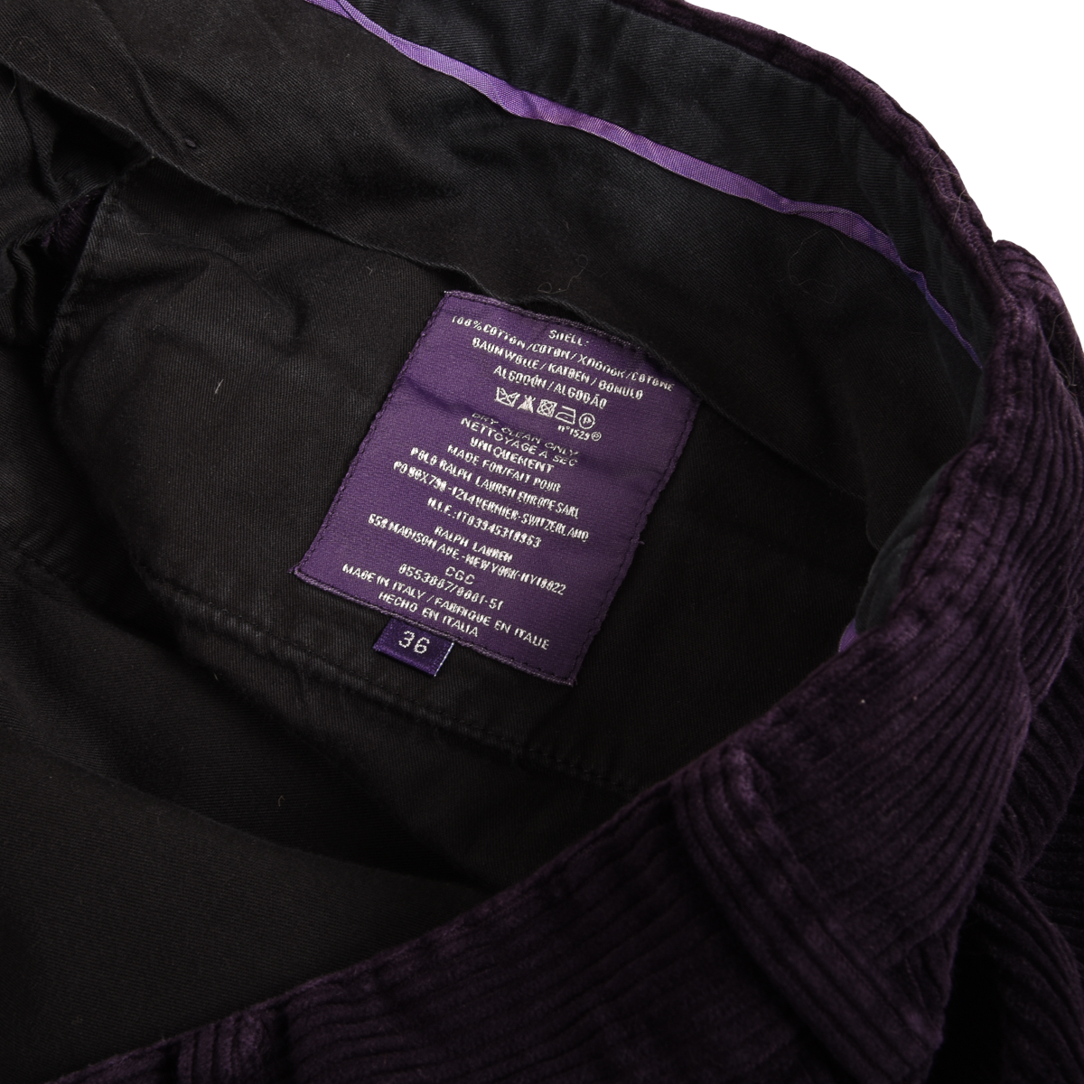 Ralph Lauren Purple Label Corduroy Pants