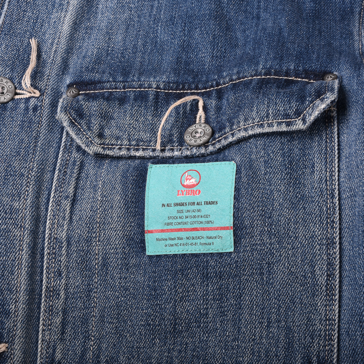 Nigel Cabourn Lybro "Denim Hip Jacket"